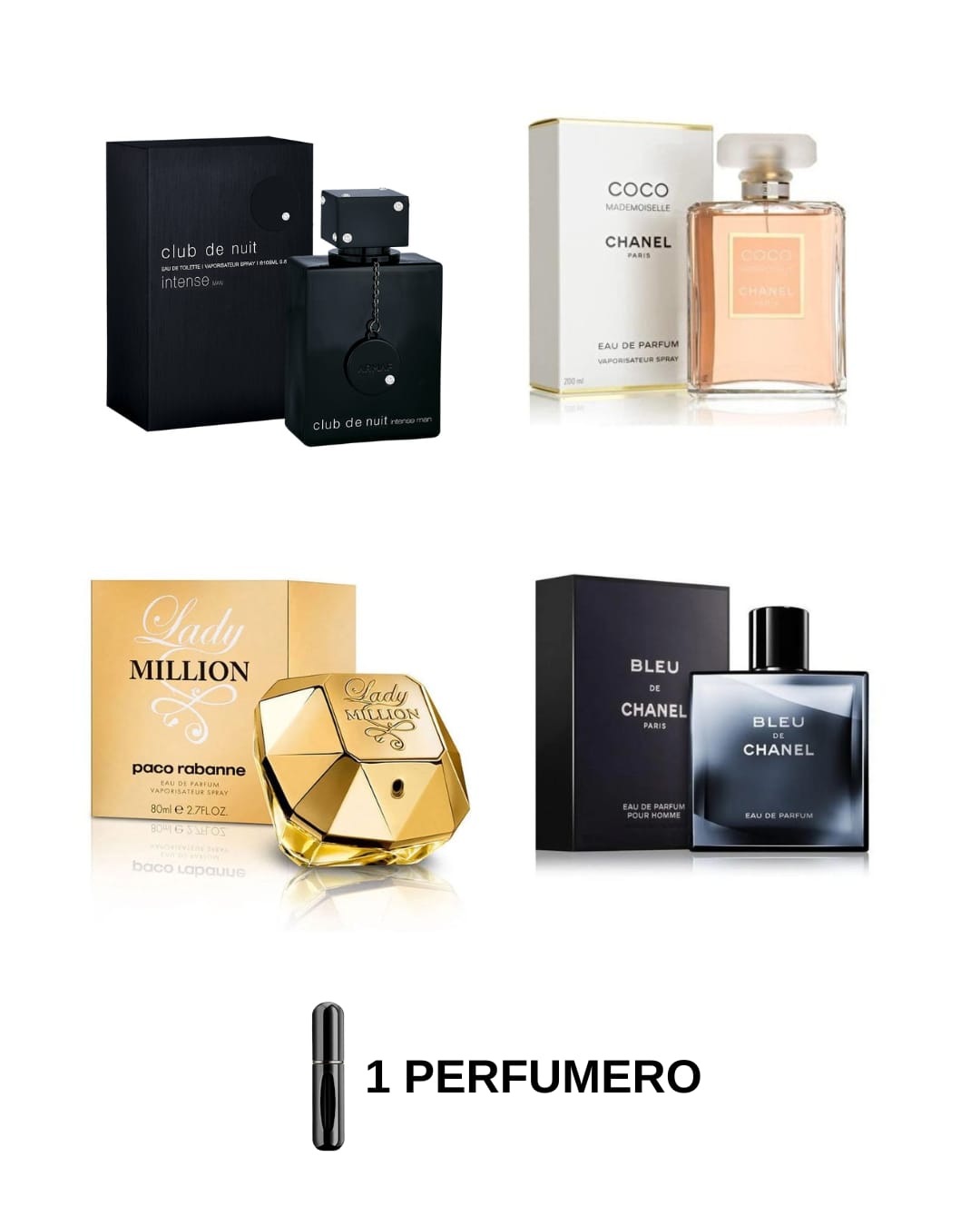 BLEU+CLUBNUIT+LADYMILLION+COCO+PERFUMERO